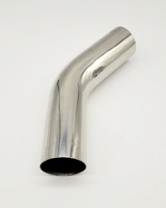 45 Deg Long Leg mandrel -  Polished 304 Stainless Steel